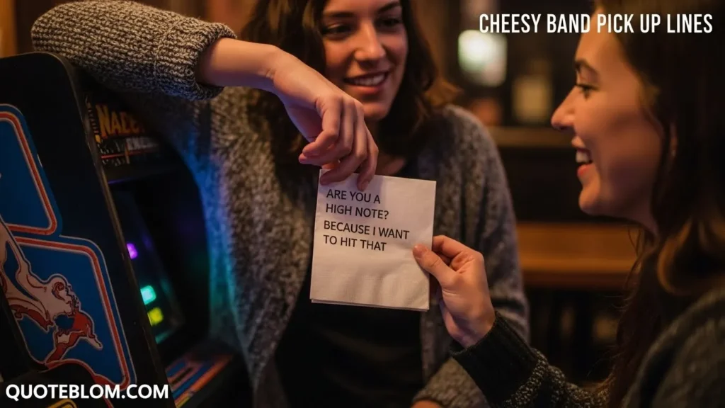 Cheesy Band Pick Up Lines
