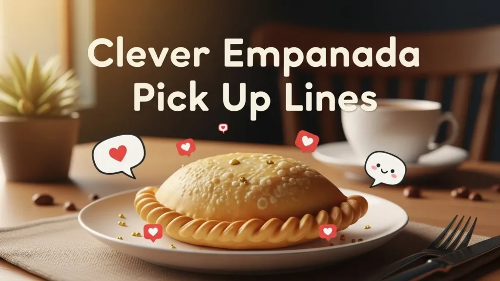 Clever empanada pick up lines