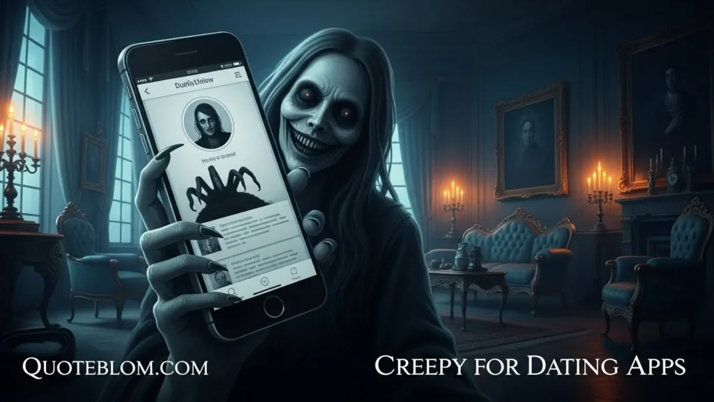 Creepy Pickup Lines for Dating Apps