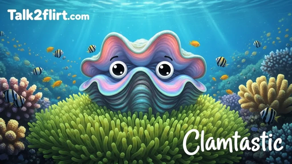 Cute Clamtastic Pick Up Lines