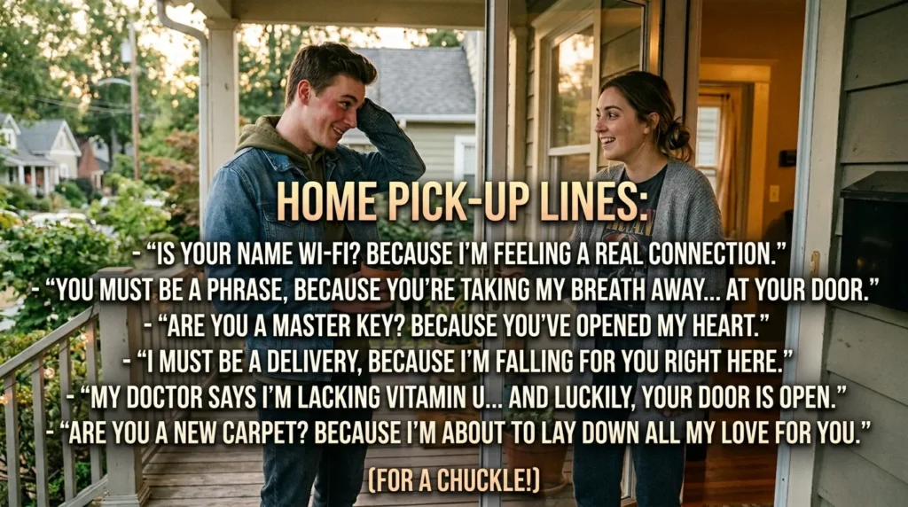 Home Pick Up Lines for Crush