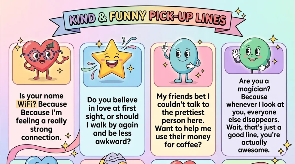 Pick Up Lines With Kindness and Humor