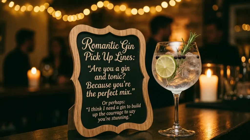 Romantic Gin Pick Up Lines