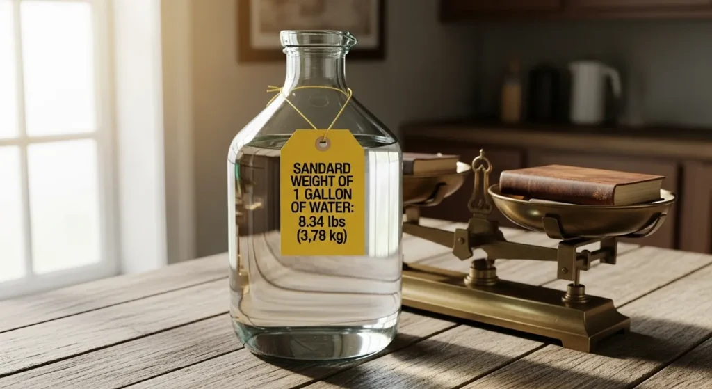 Standard Weight of 1 Gallon of Water