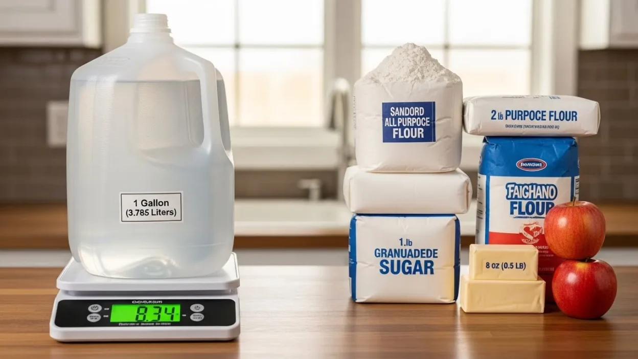 Weight of 1 Gallon of Water