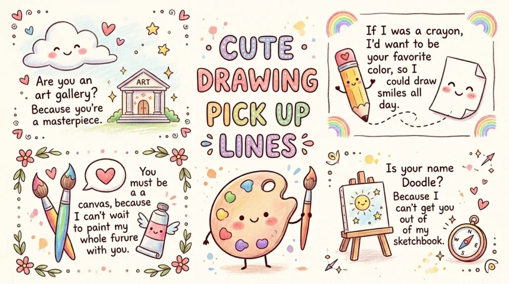 Cute Drawing Pick Up Lines