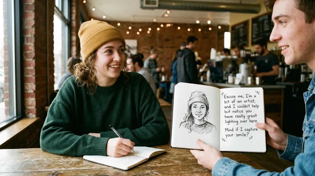 Drawing Pick Up Lines for Girl