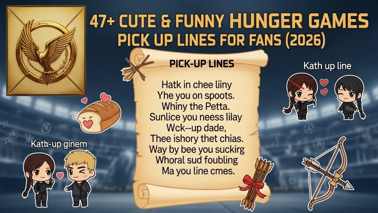 Hunger Games Pick Up Lines