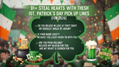Irish St. Patrick’s Day Pick Up Lines