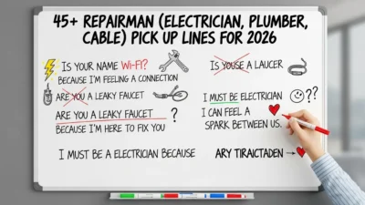 Repairman pick up lines
