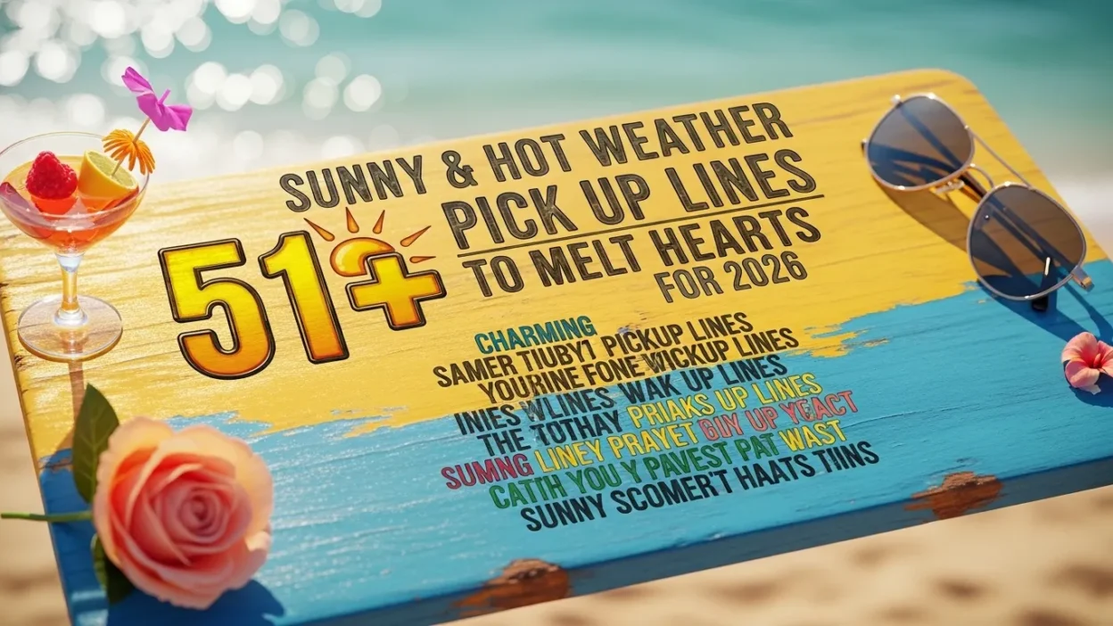 Sunny & Hot Weather Pick Up Lines