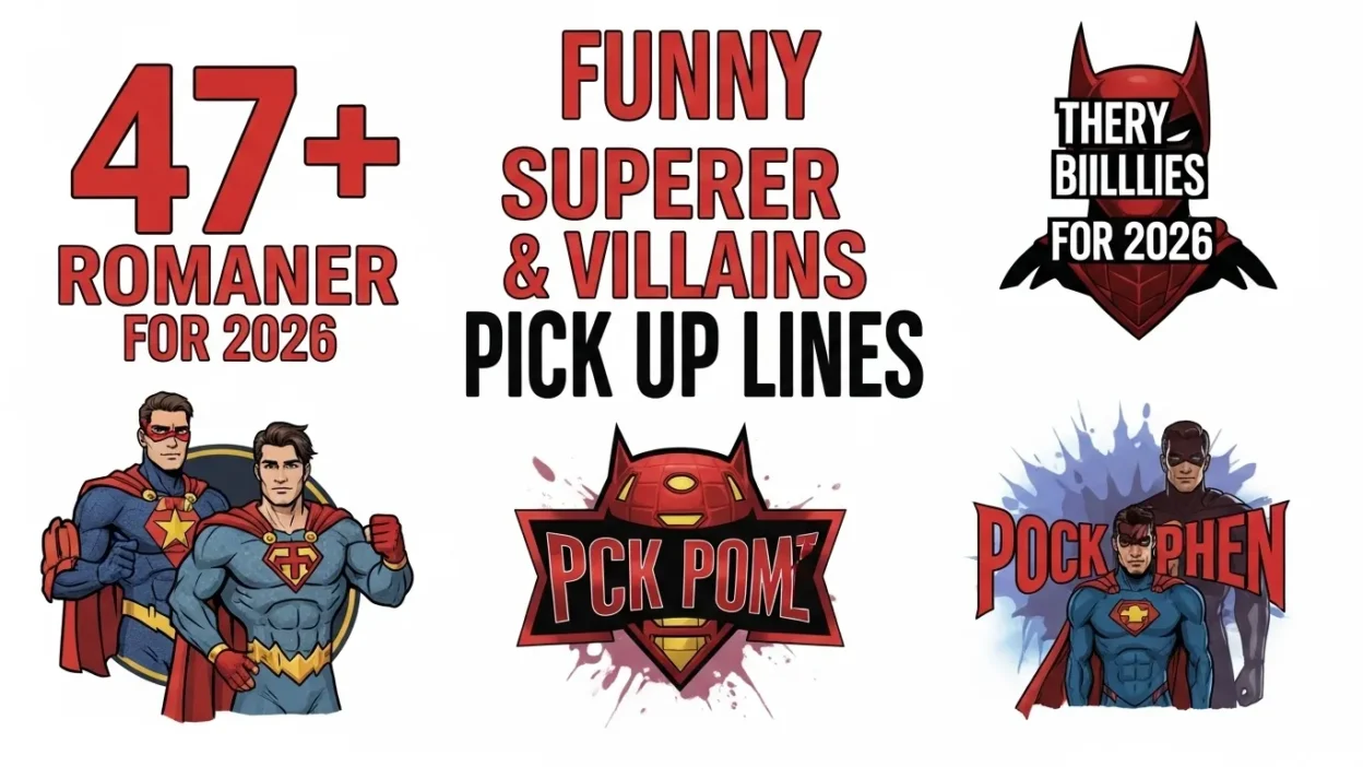 Superheroes & Villains Pick Up Lines
