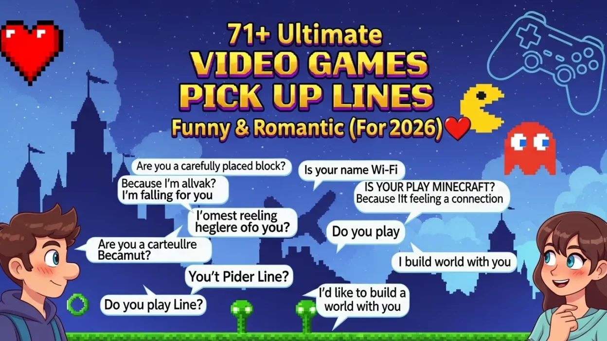 Video Games Pick Up Lines