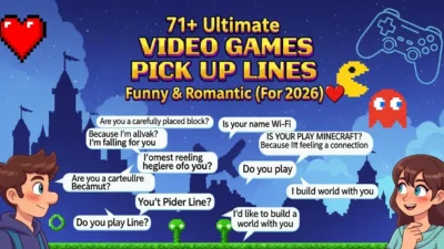 Video Games Pick Up Lines