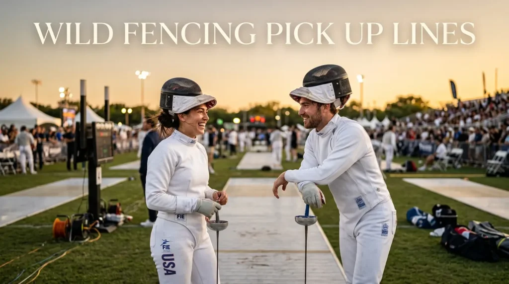 Wild Fencing Pick Up Lines