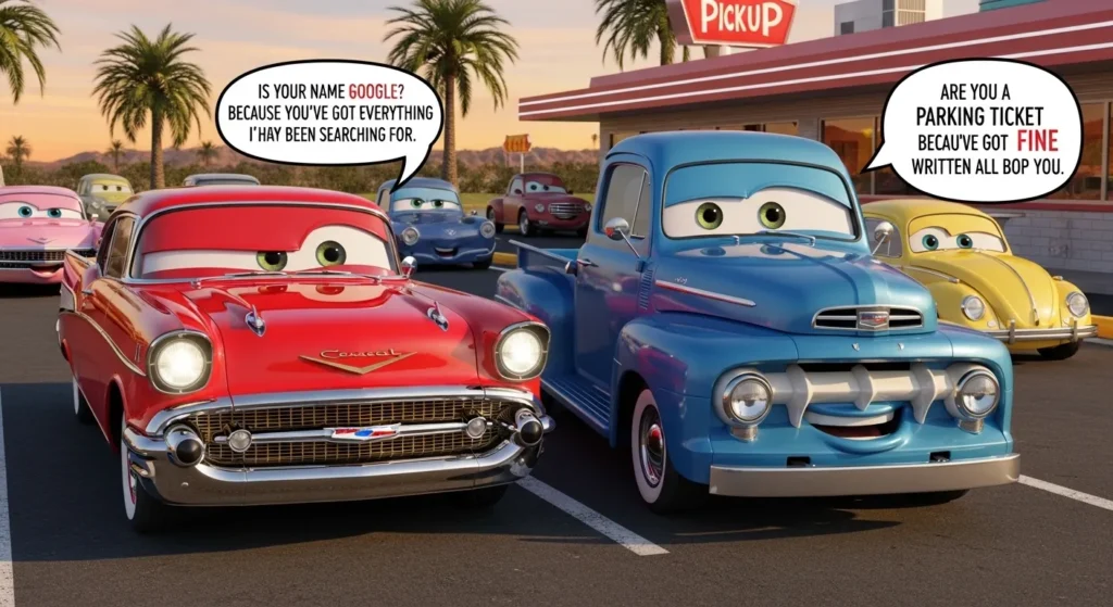 Flirty Cars & Trucks Pick Up Lines