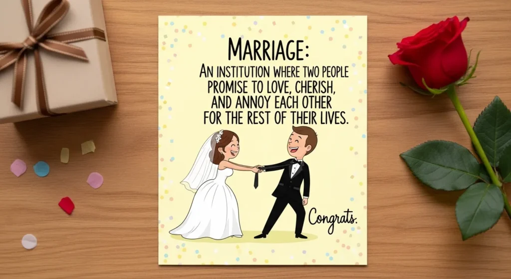 Funny Wedding Wishes Pickup Lines