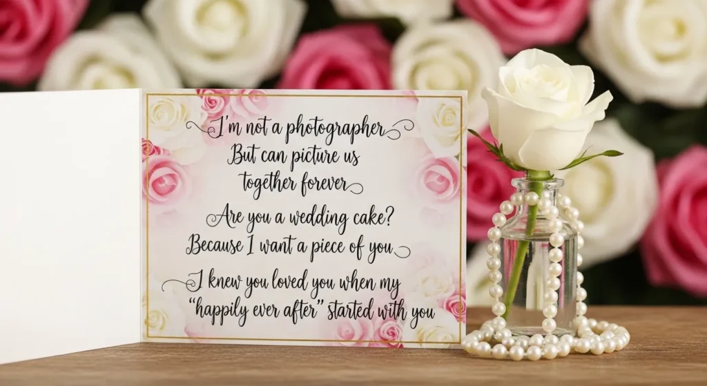 Romantic Wedding Card Pickup Lines