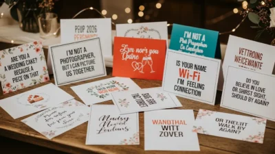 Wedding card wording Pickup Lines