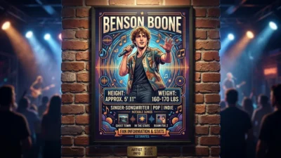 Benson Boone Height and Weight