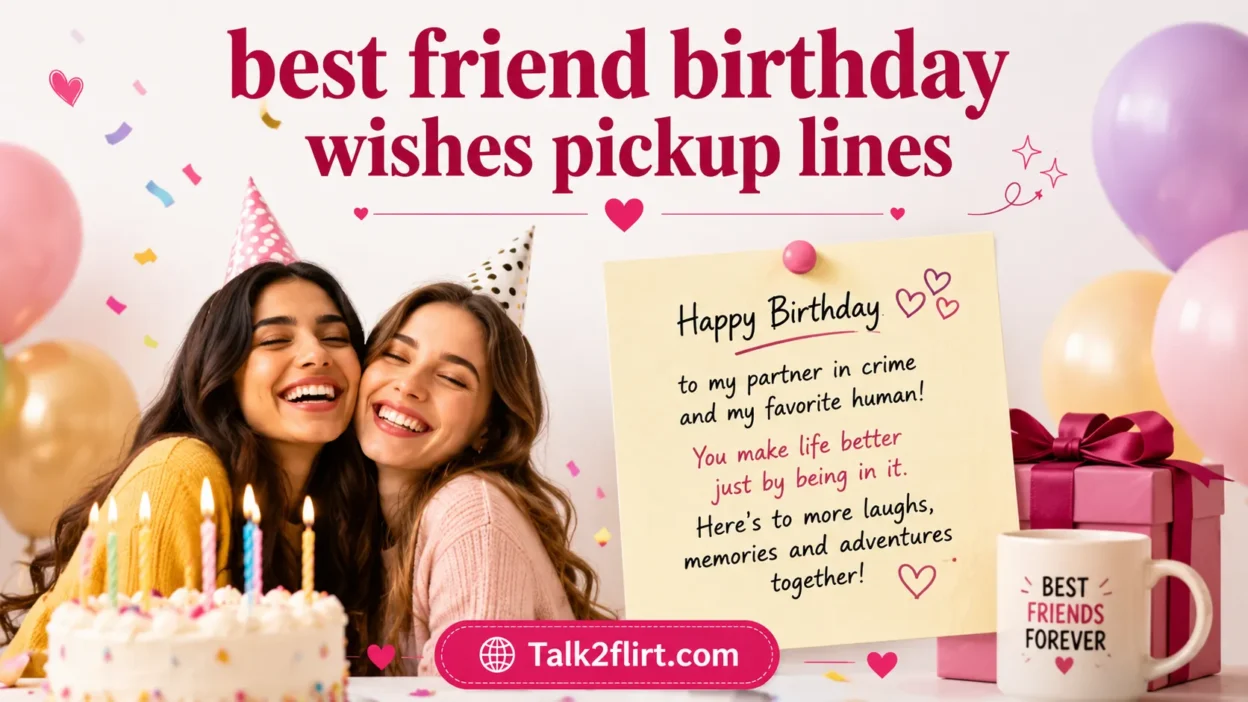 Best Friend Birthday Wishes Pickup Lines