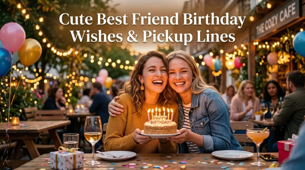 Cute Best Friend Birthday Wishes Pickup Lines