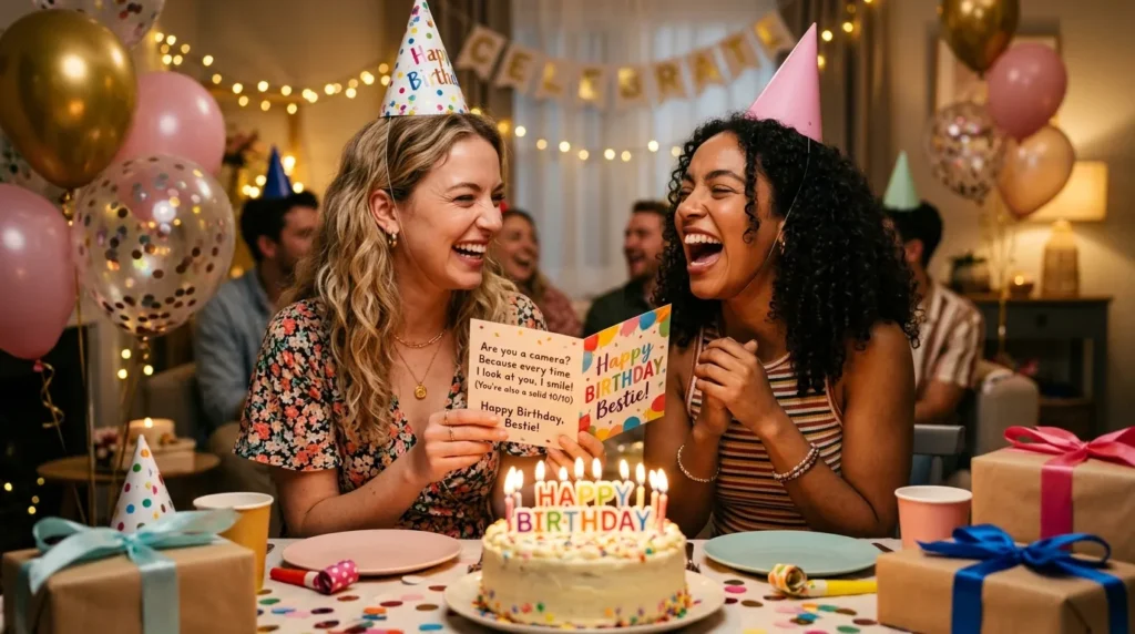 Funny Birthday Wishes for Friend Pickup Lines