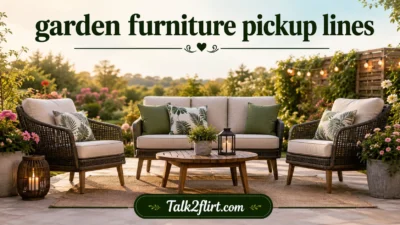 Garden Furniture Pickup Lines